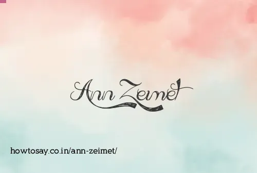 Ann Zeimet