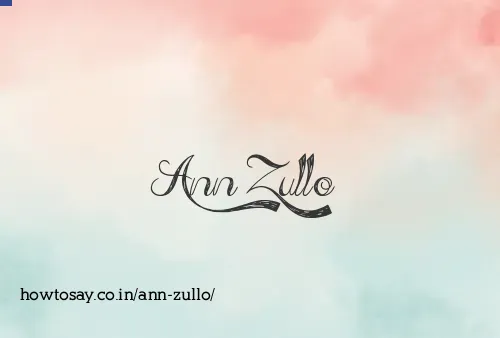 Ann Zullo