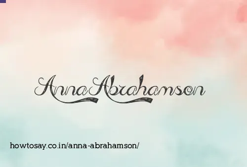 Anna Abrahamson