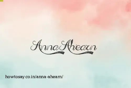 Anna Ahearn