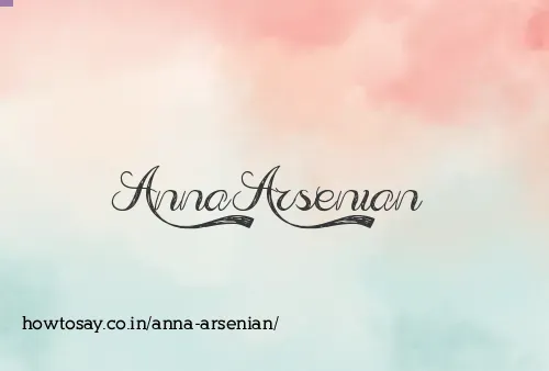 Anna Arsenian
