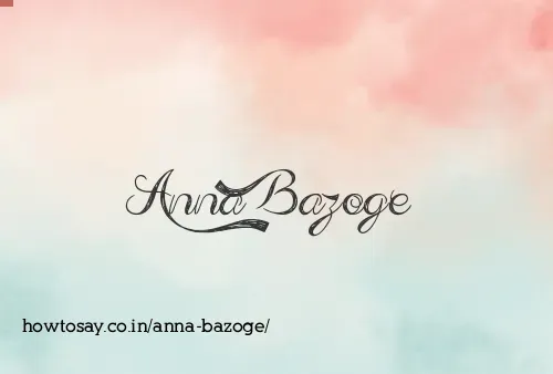 Anna Bazoge