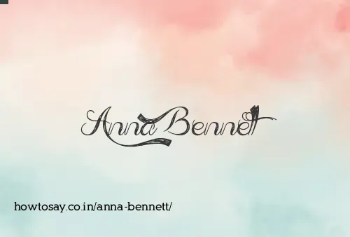 Anna Bennett