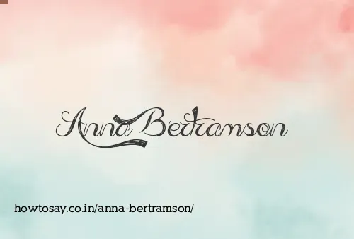 Anna Bertramson