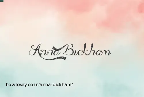 Anna Bickham