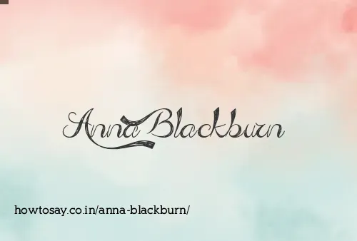 Anna Blackburn