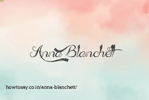 Anna Blanchett
