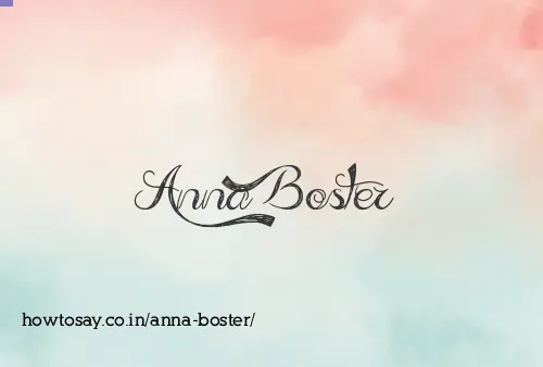 Anna Boster