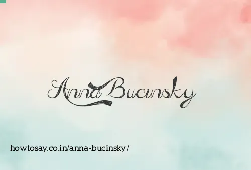 Anna Bucinsky