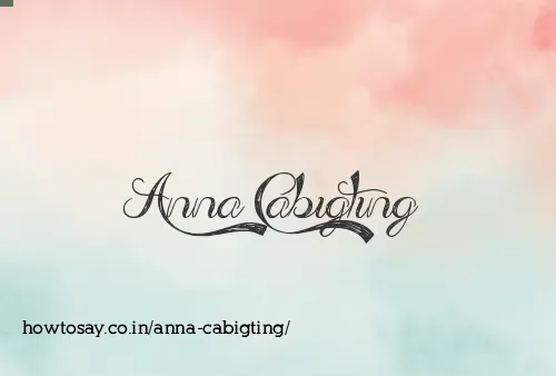 Anna Cabigting