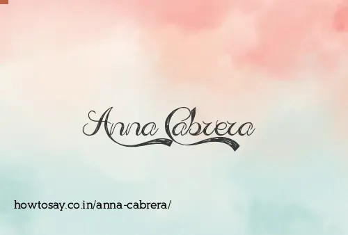 Anna Cabrera