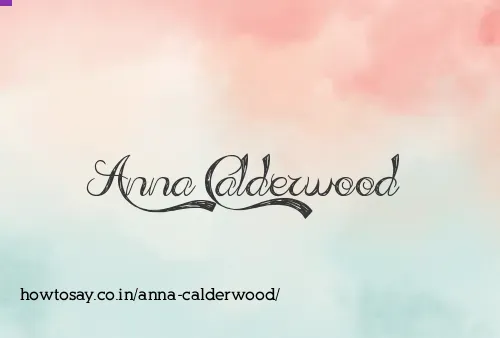 Anna Calderwood