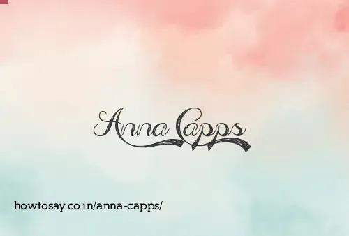 Anna Capps
