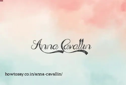Anna Cavallin
