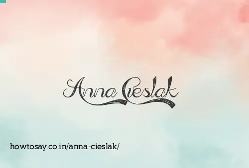 Anna Cieslak
