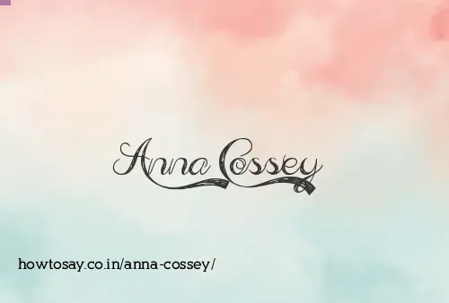 Anna Cossey