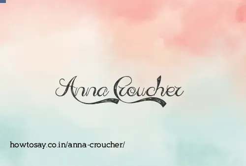 Anna Croucher