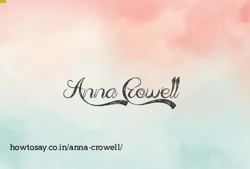 Anna Crowell