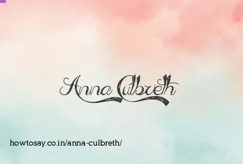 Anna Culbreth