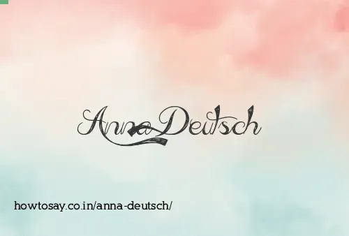 Anna Deutsch