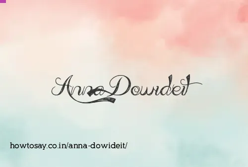 Anna Dowideit