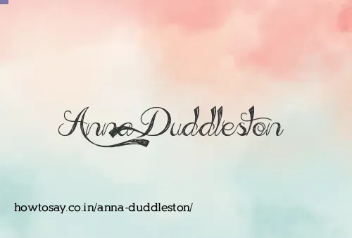 Anna Duddleston
