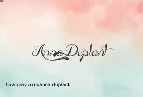 Anna Duplant