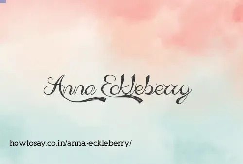 Anna Eckleberry