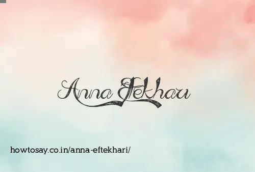 Anna Eftekhari