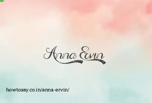 Anna Ervin