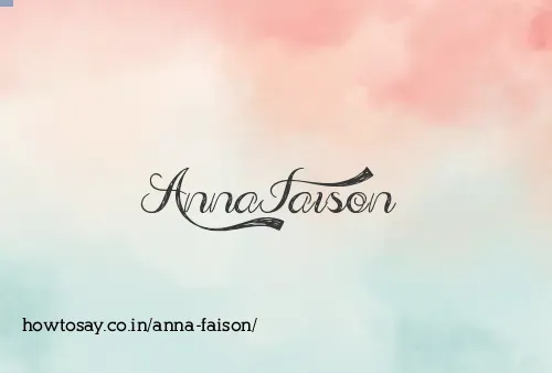 Anna Faison
