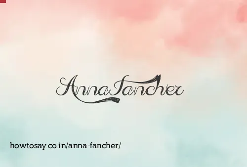 Anna Fancher