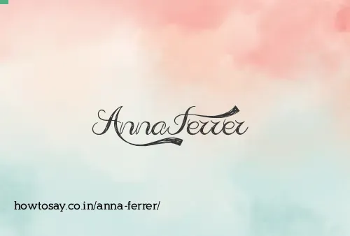 Anna Ferrer
