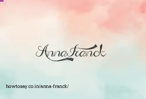 Anna Franck