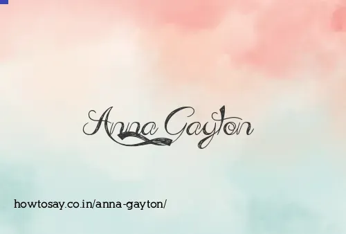 Anna Gayton