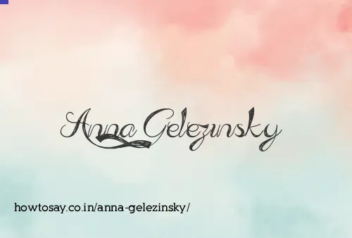 Anna Gelezinsky
