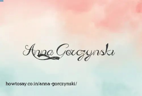 Anna Gorczynski