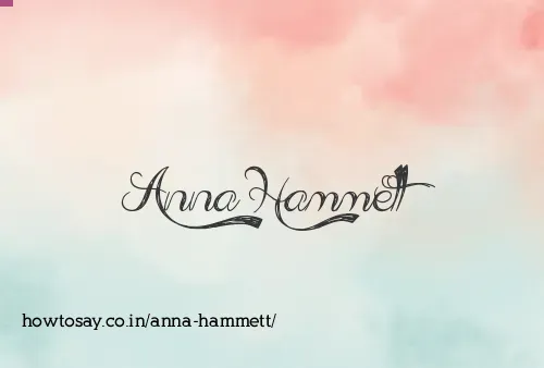 Anna Hammett