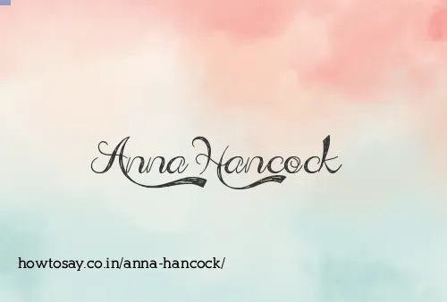 Anna Hancock