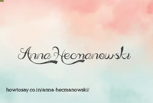 Anna Hecmanowski