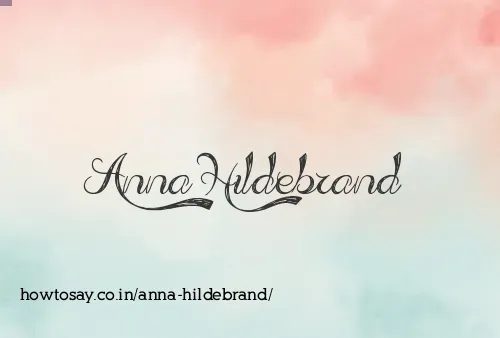 Anna Hildebrand