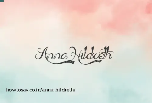 Anna Hildreth