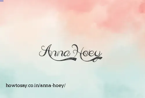 Anna Hoey