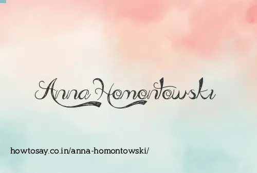 Anna Homontowski
