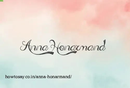 Anna Honarmand