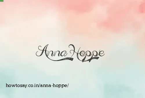 Anna Hoppe