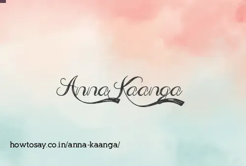 Anna Kaanga