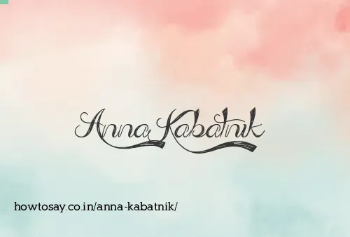 Anna Kabatnik