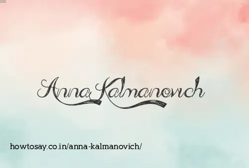 Anna Kalmanovich