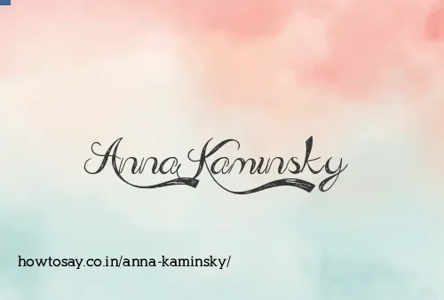 Anna Kaminsky